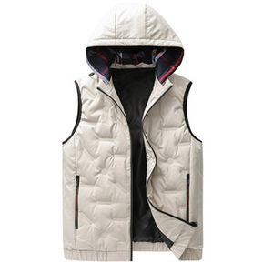 Mens Light Thin Жилет вниз пальто Тенденции моды ветрозащитный Теплый Повседневный Puffer Jacket Дизайнер Winter Luxury Хлеб Vest Puff Куртки для Man