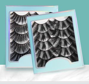 5 Pairs 25mm 5D Mink Hair False Eyelashes Full Strip Eye Lashes Extensions in 8 Editions 5D88