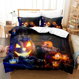 Zestawy pościelowe Sain Kids Set Dla Dzieci Baby Boy Girls Hallowmas Duvet Cover Pillow Case Bed Linens Kołdra Czarna Crow Ca