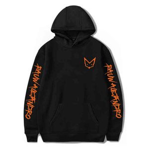 Rapper Rauw Alejandro Hoodie Långärmad Unisex Pullover Kvinnor Män Tracksuit harajuku Streetwear Mode kläder plus storlek G1229