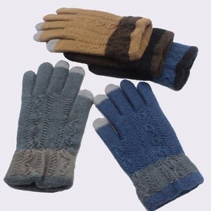 Luvas sem dedos inverno masculino masculino engrossar térmico térmico touch screen touch screen mitenes luva de inverno mão aquecedor