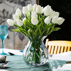 Moda artificial tulipas flores lar jardim decoração real touch buquê de flores festa de aniversário decoração de casamento flor falsa 14 cores