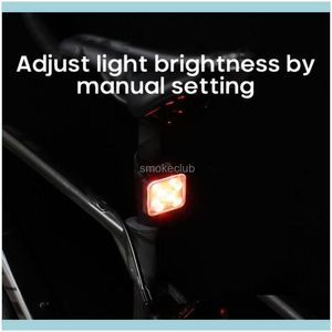 Sporty rowerowe Outdoors Bike Lights Wodoodporne Bicycle Tail Light USB Akumulator LED 4 Model Tailights Lampa MTB Aessories do steru