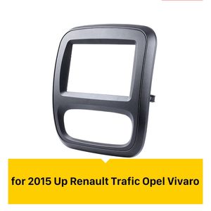 Auto Stereo Installation Dashboard Panel 2 Din Auto Radio Fascia Für 2015 Up Renault Trafic Opel Vivaro Dash Kit DVD Panel