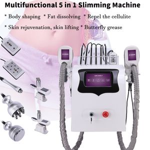 Portable 6 IN 1 Cryolipolysis Body Slimming Machine Vacuum Cryotherapy Fat Freezing Cavitation RF Lipolaser Slim Equipment
