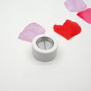 Neu26,6 mm leere weiße Kosmetik-Lidschatten-Puder-Box mit Schraubverschluss, Beauty-Make-up-Rouge-Subbehälter-Lippenstift-Kompaktpaletten B3
