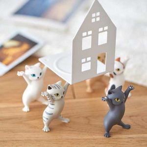 Figuriner för skrivbordstillbehör Japansk dansande kattpenna Hållare Student Lovely Desktop Ornament 4690 Q2