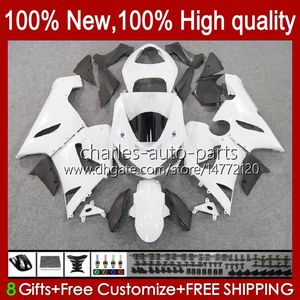 Full Fairings For KAWASAKI NINJA ZX600C ZX-600 ZX 6R 600CC 6 R ZX636 05-06 Bodywork 7No.27 ZX-636 600 CC ZX6R 05 06 ZX600 ZX 636 ZX-6R 2005 2006 OEM Bodys Kit glossy white