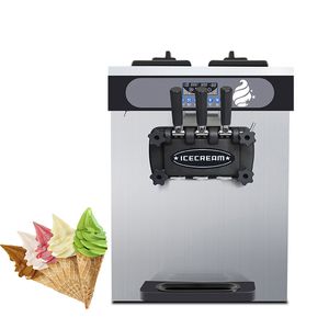 Mini Desktop Soft Ice Cream Maker Machine Factory Price Sundae Making Vending