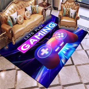 Funny Cartoon Carpet Playing Kid Mats Non-Slip Absorbent Carpets for Living Room Custom Made Area Rugs Bedroom Decor 120x160cm 210301