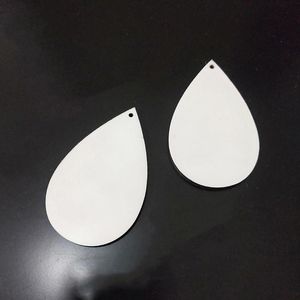 2021 new Sublimation Earrings Blank White Pendants Drop DIY Dangler Leaf Manual Handwork For Gift Free
