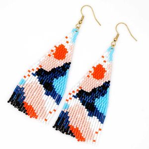 Go2boho kvinnor boho smycken bohemian miyuki örhängen femme aretes handgjorda väv pärlor vävt sommar strand smycken 2020