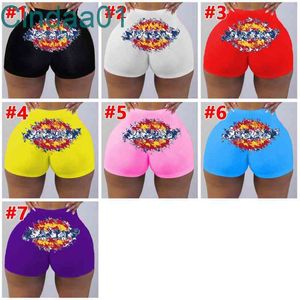 Women Shorts Designer Slim Sexy Letters Pattern Printed Tights Shorts Yoga Pants Knickers Ladies Paddy Leggings Panties 7 Colours