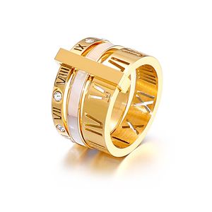 Kadın Ring Zirkonia nişan için yüksek kaliteli tasarımcı titanyum çelik aşk alyans gümüş gül altın moda mücevher hediyeleri kadın aksesuarları kutu