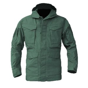 M65 Camouflage militare Abbigliamento maschile US Army Tactical Giacca a vento da uomo con cappuccio Field Jacket Outwear casaco masculino 211011