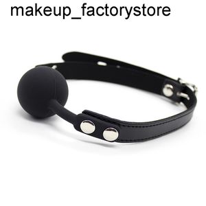sex toy massager Massage Silicone Gag Ball BDSM Bondage Restraints Open Mouth Breathable Sex Harness Strap Toy For Women Couples Accessories 52IR