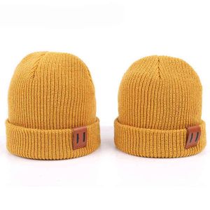 Chapéu de bebê para menino bebê morno chapéu de inverno para crianças beanie knit crianças chapéus para meninas meninos boné bebê recém-nascido chapéu Y21111