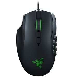 Razer Naga左利き版の人間工学的なMMOゲームマウスLGBマクロメカニカルサイドキーマウス210315