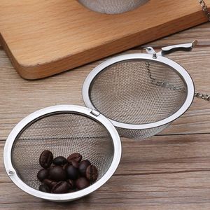 2021 7cm 9cm Stainless Steel Tea Infuser Ball Balls Mesh Loose Leaf Herbs Strainer Reusable Secure Locking fast ship