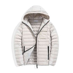 Homens parkas homens jaquetas windbreaker quente hoodies casuais moda inverno para baixo jaqueta fina casacos casacos