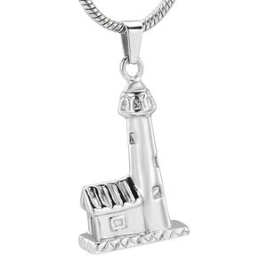 Wholesale Seaside Lighthouse Cremation Pendant Keepsake, Aska Hängsmycke Halsband Smycken, Cremation Smycken Serie för att fira mamma och pappa