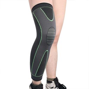 Elbow & Knee Pads Elastic Pad Stripe Exercise Thigh Sleeve Non-Slip Bandage Compression Brace Running Basketball Fitness Plus Size