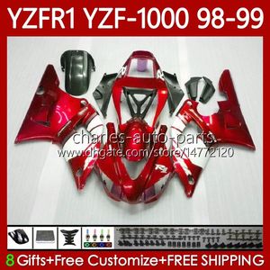 YAMAHA YZF R 1 1000 CC YZF-R1 YZF-1000 98-01 ÇOCUKLARI 82NO.76 YZF R1 YZFR1 98 99 00 01 1000CC YZF1000 1998 1999 2000 2001 OEM PERSALLARI Metal Kırmızı Blk