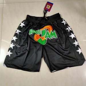 Men's Black Color Space Short Sweatpants 2021 Summer Elastic Waist Beach Shorts Bermuda Clothing Pants Basketball Training Loose Shorts with Pocket