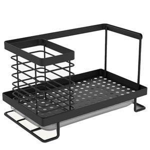 Wholesale kitchen sink soap caddy resale online - Hooks Rails AFBC Kitchen Sink Caddy Organizer With Drain Pan Stainless Steel For Sponges Scrubbers Soap Kitchen Bathroom