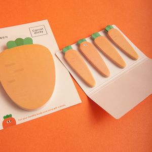 Kawaii carrot Sticky Notes Creative Office Decor Paper Memo Pad Supplies Decoration Japanese Stationery 20220219 Q2