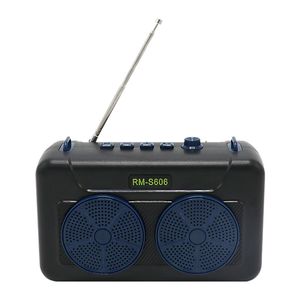 Yeni RM-S606 Taşınabilir Retro Radyo Kablosuz Bluetooth Ses Çok Fonksiyonlu Subwoofer, Güneş Paneli Kartı Hoparlör