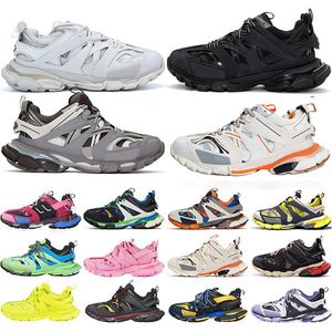 Paris Tess S Track Men Black White Pink Orange Blue For Women Triple S Clunky Sneaker Casual Shoes Jogging Designer Sport Shoe Black White Blue Pink