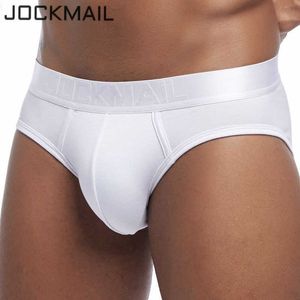 Jockmail Sexy Men Underkläder Andningsbara Mens Briefs Underbyxor Modala Bekväma Gay Underkläder Penis Cueca Man Panties Shorts P0812