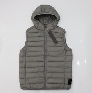Erkekler Ağırlık Yelek toptan satış-Tasarımcı Erkek Yelek Kış Giyim Moda Hafif Erkek Mont Yüksek Kalite Sıcak Rüzgar Geçirmez Palto Açık Rahat Kıyıcılar Kapüşonlu Ceket Giyim