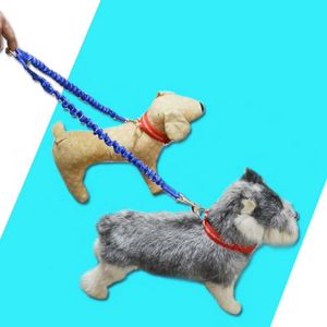 Dog Collars & Leashes Pet Harness Leash Puppy Outdoor Walking Leads For 2 Dogs Elastic Traction Rope Small Medium AccessoriesDog