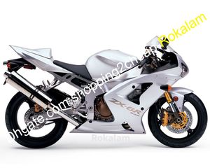 ZX R Owalnia motocyklowa dla Kawasaki Ninja ZX6R ZX R Silver ABS Wzmacniacze Kit formowanie wtryskowe