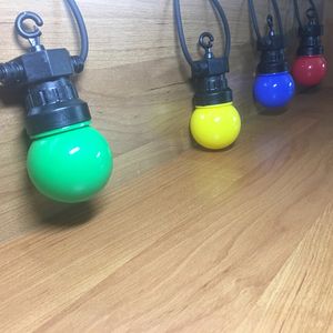 110V-240V IP65 LED Globe G50 Bulbo Multicolor String Conectável Luzes Cortes Coloridos Ao Ar Livre Para O Casamento Christmas Garland Party D3.5