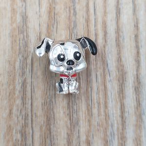 Pandoraジュエリー作りキット925スターリングシルバー初期ブラックレットチェーンビーズバングルDisny 101 Dalmatiansパッチチャームネックレス女性ガールフレンドボックスDIY 798846C01