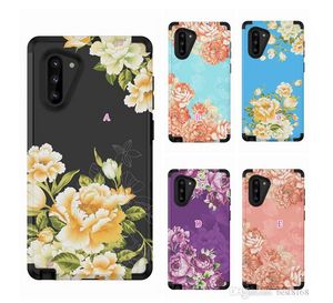 Wholesale samsung note 9 covers for sale - Group buy Flower Shockproof Cases For Samsung Note Ultra Pro S10 S9 Fashion Armor Hybrid Beetle Defender Hard PC TPU in Layer Phone Covers