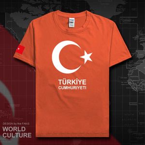 Türkiye T Gömlek Erkekler Tur T-Shirt Ulus Takımı% 100% Pamuk Hayranları Streetwear Fitness Tişört Turkish Turk Country Tees 20 X0621