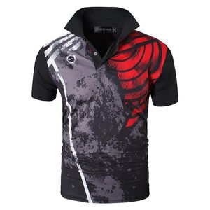 Męska Sport Tee Polo Shirts Polo Polos Poloshirts Golf Tennis Badminton Suche Fit Krótki Rękaw