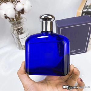 Noble Perfume For Men POLO BLUE Aromatic Fougere 125ml 4.2Floz EDT Natural Spray Vaporisateur Долговечный тот же бренд Бесплатная доставка