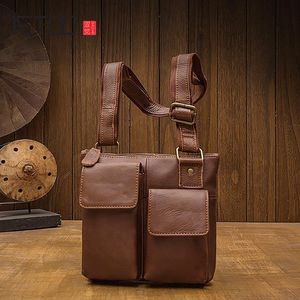 Saco de ombro de couro masculino HBP Aetoo, bolsa de mensageiro dos homens da moda dos homens