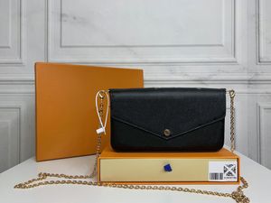 SARAH WALLET Designer Purse Women's Long Envelope Flap Emilie Josephine Key Card Coin Holde Mini Pochette Accessoires 61276