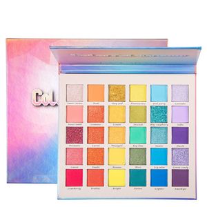 Farbe aufhellen HANDAIYAN Matte Schimmer Lidschatten Make-up 30 Farben Gepresste Pulver Palette Frauen Schönheit Kosmetik Wasserdicht Einfach Zu Tragen