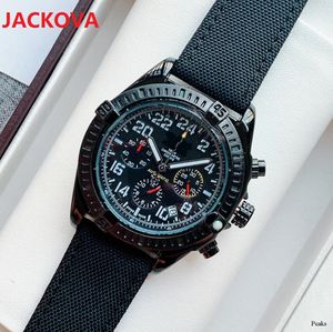 Başkan Günü Tarihi Çok Fonksiyonlu Erkek İzle 43mm Kumaş Kayışı Otomatik Erkekler Saatler Montre Femme Reloj