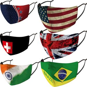 Freies Verschiffen Vereinigte Zustände großhandel-Nationalflagge Gesichtsmaske staubfest Sonnenschutz Flagge Druckmasken Vereinigte Staaten Vereinigtes Königreich Flaggen Gesichtsmasken DHL Freies Verschiffen