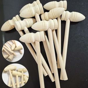 Mini Wooden Hammer Wood Crafts Dollhouse Playing House New Small Tools Popular Wooden Toys for Kids