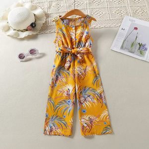 Bebê menina floral veste jumpsuit crianças uma peça roupa roupa roupa de verão terno