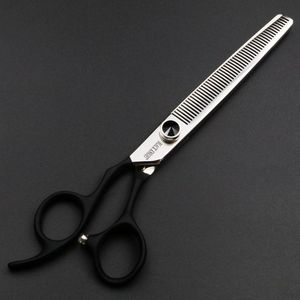 Hair Scissors 7 Inch Professional Left-handed Hairdressing Pet Dog Grooming Thinning Shears 50 Teeth Barber Salon Tool
